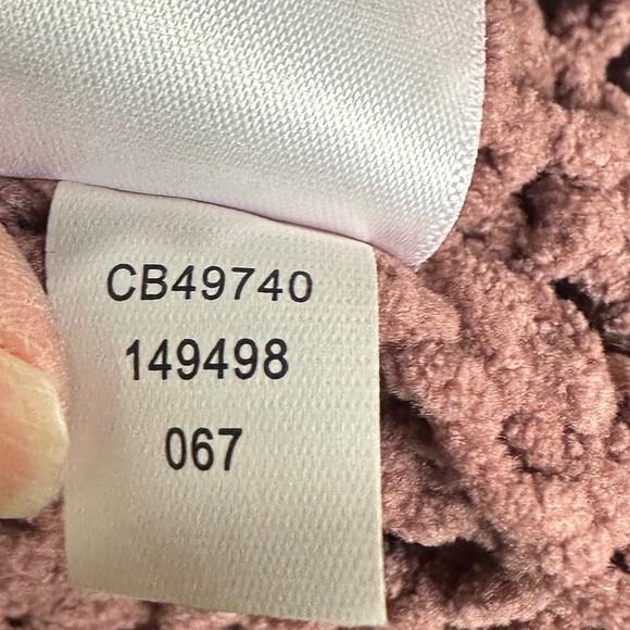 Cupio Pink Bishop Sleeve boho comfy soft sweater boxy oversized sz S GUC - Picture 6 of 7